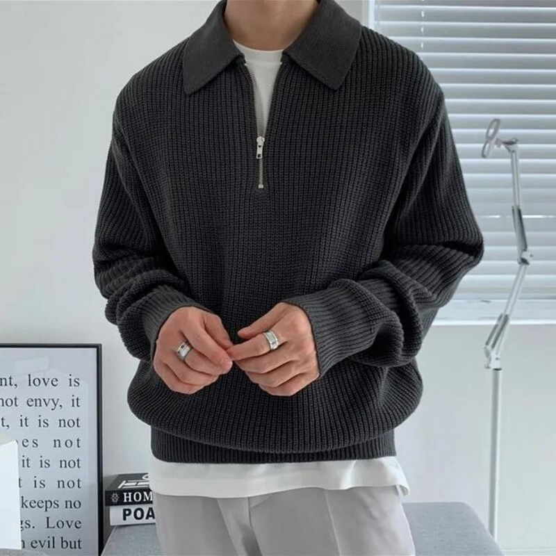 ELAVIUM | Jumper with half zip