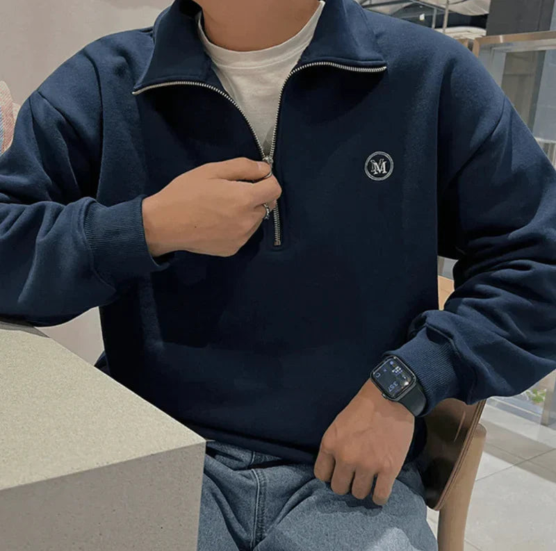ELAVIUM | Half Zip Cotton