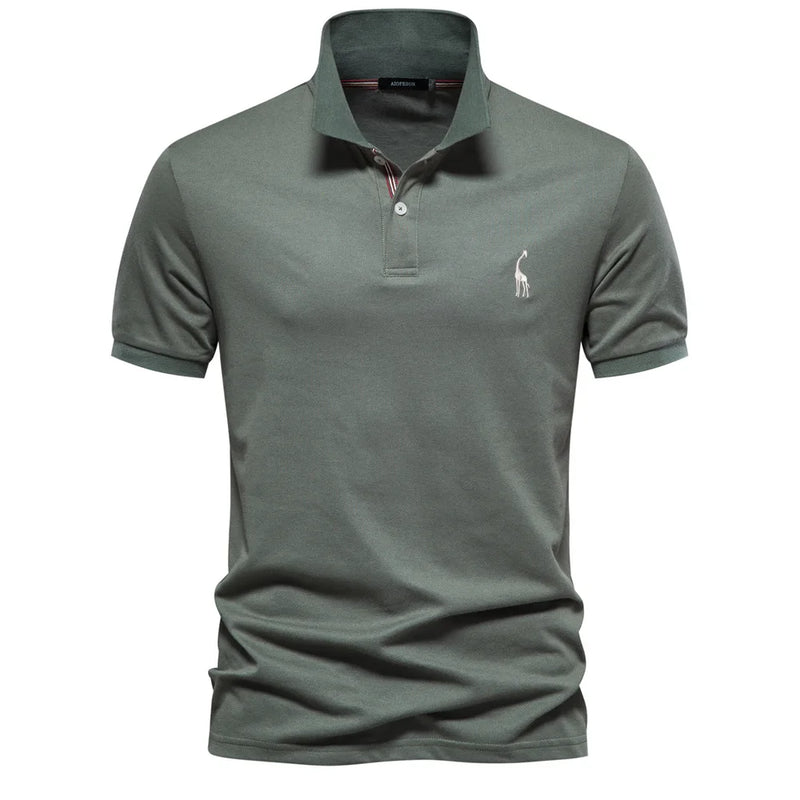 Men's Cotton Slim-Fit Polo Shirt