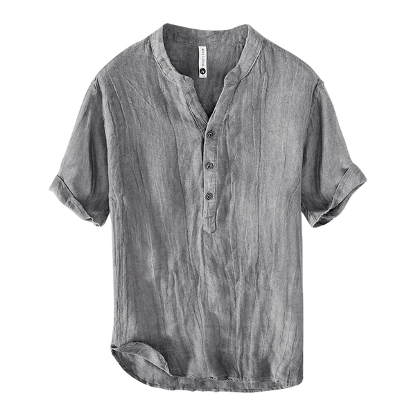 Men's Linen Shirt Short Sleeve – Lightweight Summer Casual