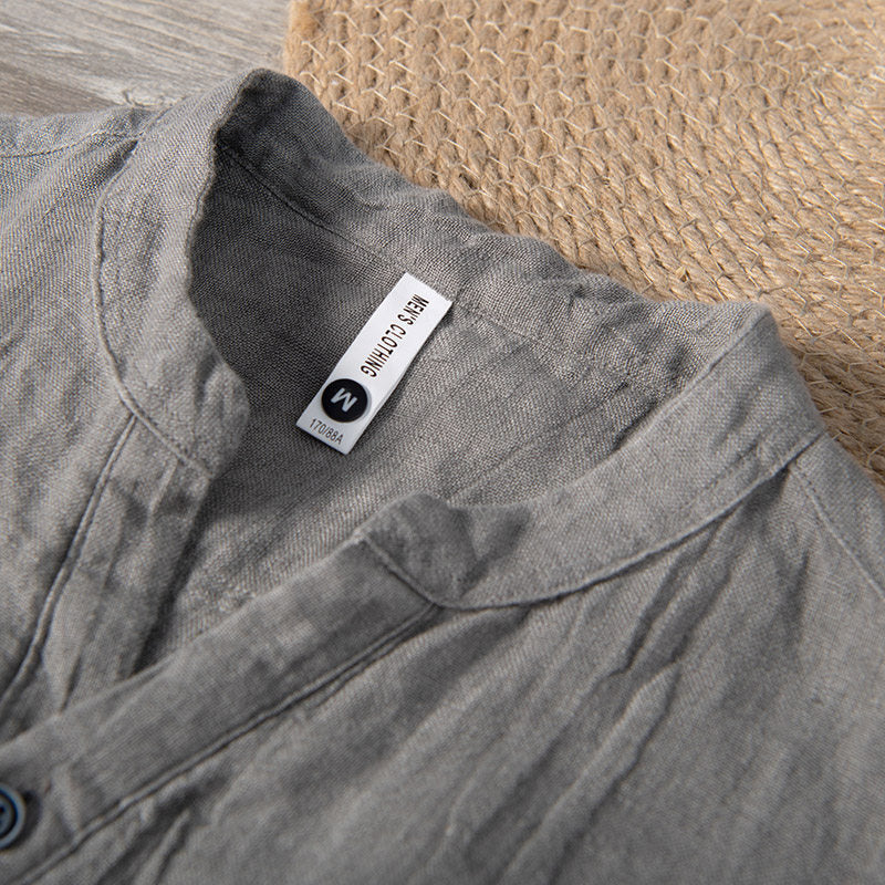 Men's Linen Shirt Short Sleeve – Lightweight Summer Casual